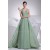 A-Line Floor-Length Chiffon Beaded Long Prom Evening Formal Bridesmaid Dresses 02020186