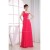 One-Shoulder Beading Floor-Length Sleeveless Long Prom Evening Bridesmaid Dresses 02020230