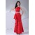 One-Shoulder Taffeta Floor-Length Sheath/Column Long Red Prom/Formal Evening Dresses 02020238