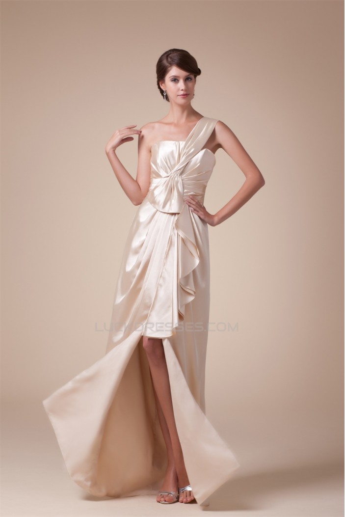 Ruffles One-Shoulder Sleeveless A-Line Floor-Length Prom/Formal Evening Dresses 02020256