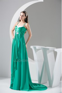 A-Line Beading Applique Long Prom/Formal Evening Dresses 02020323