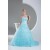 Sleeveless Satin Fine Netting Long Blue Prom/Formal Evening Dresses 02020357
