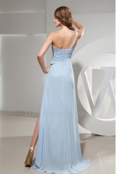Sheath/Column Beaded Floor-Length One-Shoulder Prom/Formal Evening Dresses 02020361