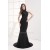 Trumpet/Mermaid Halter Floor-Length Beading Long Black Prom/Formal Evening Dresses 02020369