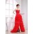 Sleeveless Sweetheart Beading Brush Sweep Train Long Red Prom/Formal Evening Dresses 02020386