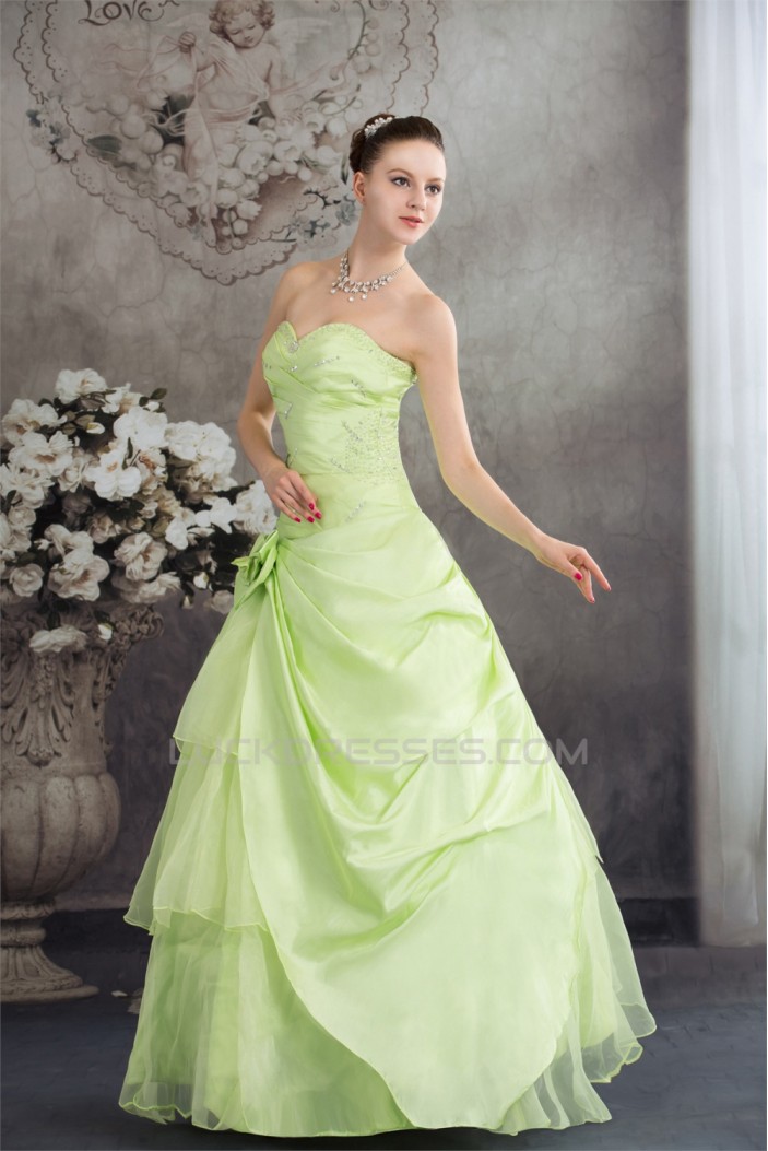 Ball Gown Sweetheart Handmade Flowers Prom/Formal Evening Dresses 02020388
