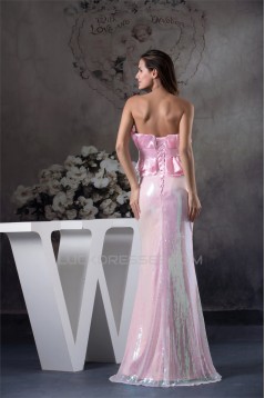 Strapless Mermaid/Trumpet Sleeveless Sequins Materinal Prom Evening Formal Dresses 02020407