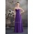Empire Sweetheart Chiffon Silk like Satin Long Purple Beading Prom/Formal Evening Dresses 02020429