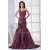 Mermaid/Trumpet One-Shoulder Taffeta Court Train Sleeveless Long Prom Evening Dresses 02020442