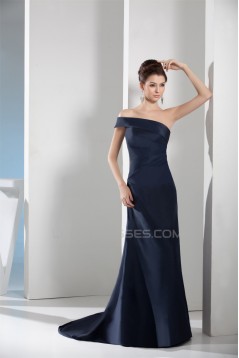 A-Line One-Shoulder Pleats Prom/Formal Evening Dresses 02020445