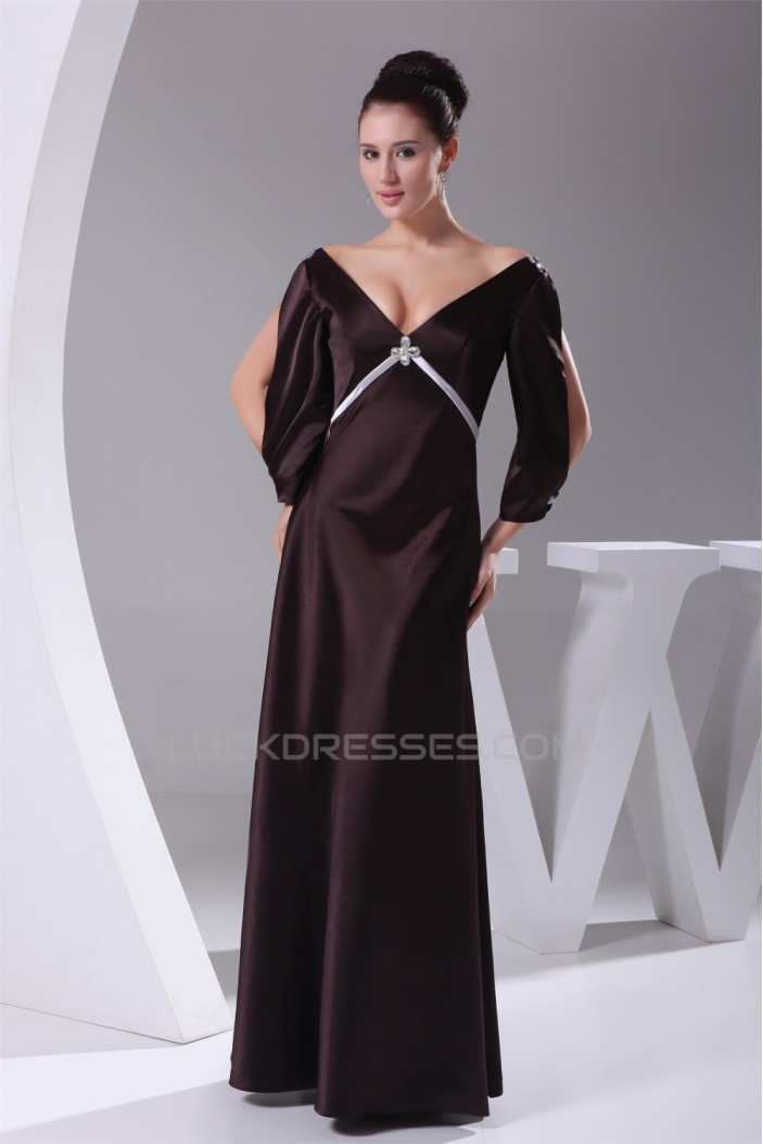 V-Neck Beading Floor-Length Sleeveless Sheath/Column Prom/Formal Evening Dresses 02020450