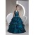 Ball Gown Halter Ruffles Beaded Appliques Floor-Length Prom/Formal Evening Dresses 02020462