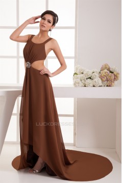Buckle Sleeveless Chiffon Fine Netting A-Line Prom/Formal Evening Dresses 02020497