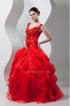 Floor-Length Ball Gown Off-the-Shoulder Organza Prom/Formal Evening Dresses 02020514