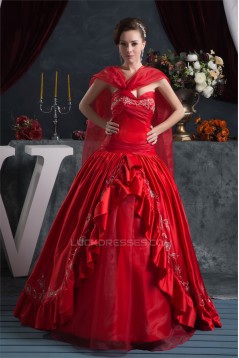 Floor-Length Beading Satin Taffeta Organza Prom/Formal Evening Dresses 02020515