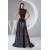 High-Neck Lace Sequins Long Black Prom/Formal Evening Dresses 02020533