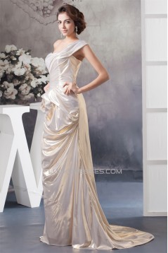 Ruffles Sleeveless One-Shoulder A-Line Prom/Formal Evening Dresses 02020545