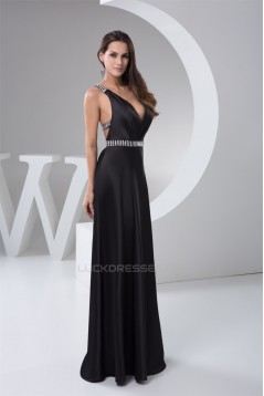 Sheath/Column Sleeveless Beading Floor-Length Prom/Formal Evening Dresses 02020563