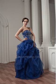 Sleeveless Ruffles Strapless Floor-Length Prom/Formal Evening Dresses 02020589