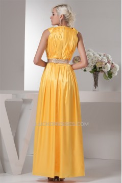 Sleeveless Satin Silk like Satin Sheath/Column Prom/Formal Evening Dresses 02020590