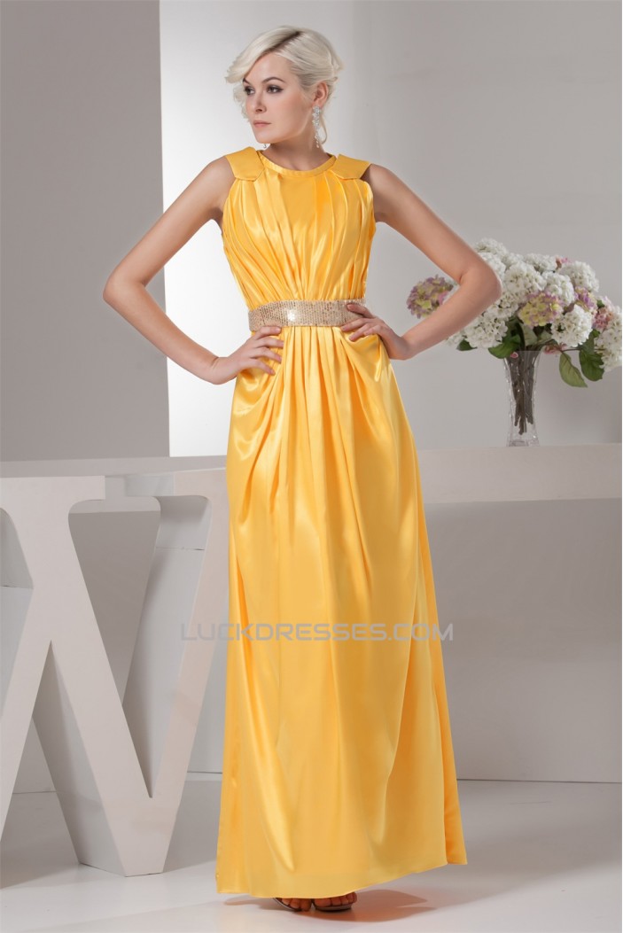 Sleeveless Satin Silk like Satin Sheath/Column Prom/Formal Evening Dresses 02020590