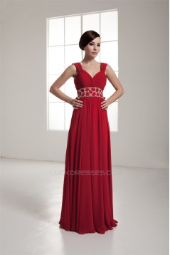 Straps Sleeveless Floor-Length Prom Evening Formal Dresses 02020595
