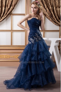 Sweetheart Mermaid/Trumpet Brush Sweep Train Prom/Formal Evening Dresses 02020598