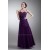 A-Line Floor-Length Ruffles Satin Net Beaded Long Purple Prom/Formal Evening Dresses 02020621