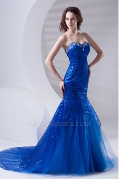 Beading Sleeveless Mermaid/Trumpet Sweetheart Sequins Prom/Formal Evening Dresses 02020675