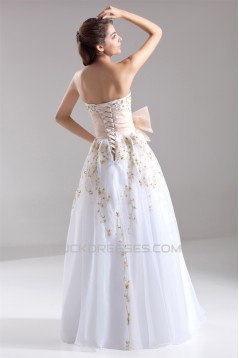 Beading Sweetheart Satin Organza Floor-Length Prom/Formal Evening Dresses 02020686