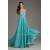 A-Line Beaded Pleated Chiffon Floor-Length Prom/Formal Evening Dresses 02020712