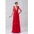 Floor-Length Chiffon Long Red Prom/Formal Evening Dresses 02020736