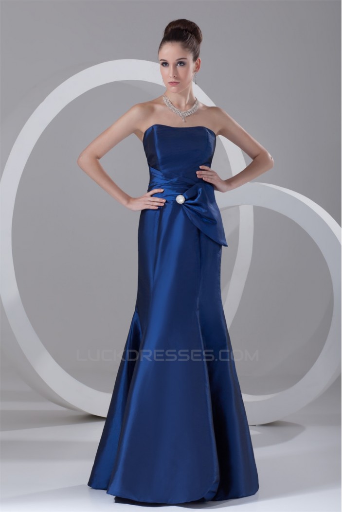 Floor-Length Strapless Taffeta Prom/Formal Evening Dresses 02020749
