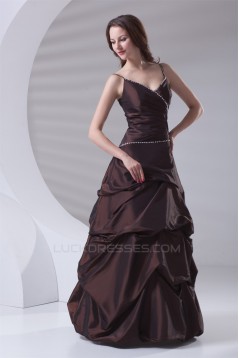 Floor-Length V-Neck Sleeveless Beading A-Line Prom/Formal Evening Dresses 02020764