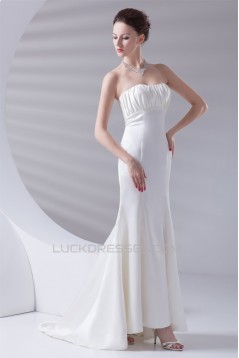 Mermaid/Trumpet Elastic Woven Satin Sleeveless Prom/Formal Evening Dresses 02020774