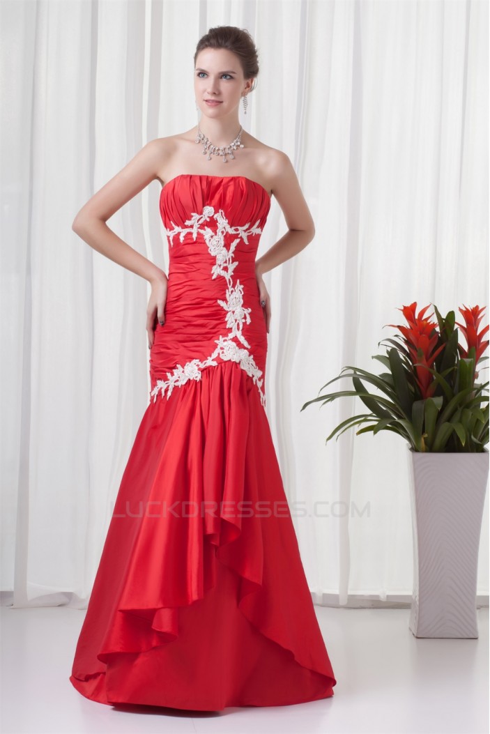 Pleats Mermaid/Trumpet Sleeveless Strapless Prom/Formal Evening Dresses 02020807