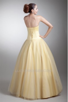 Satin Net Floor-Length Sweetheart Sleeveless Prom/Formal Evening Dresses 02020822