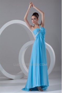 Sheath/Column Beading One-Shoulder Asymmetrical Prom/Formal Evening Dresses 02020833