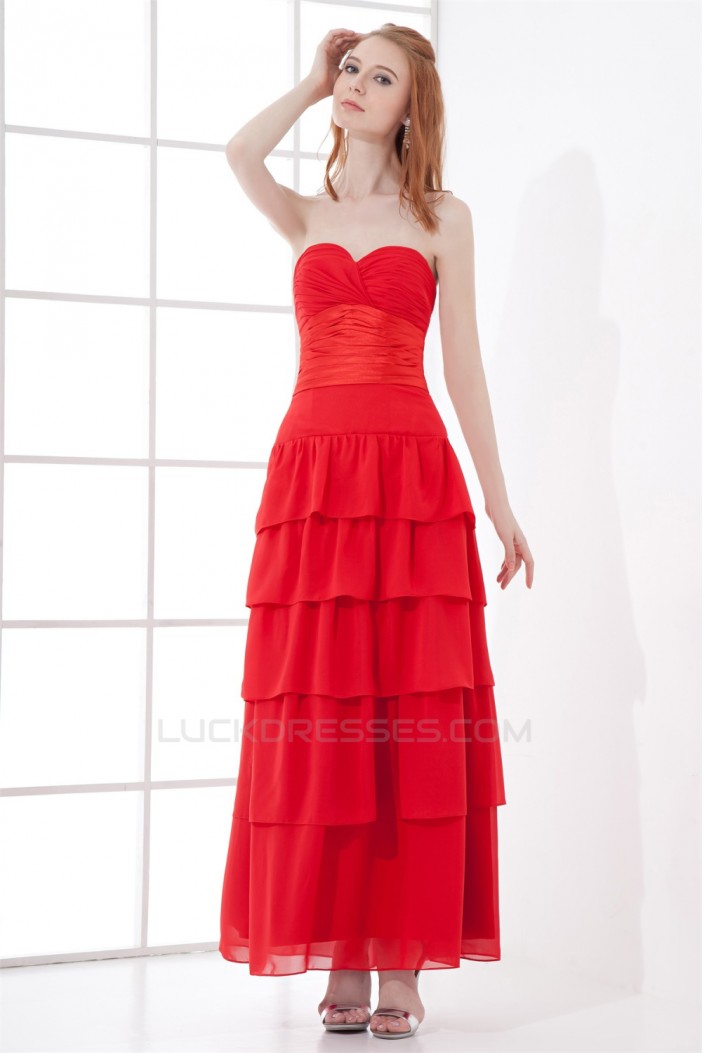 Sheath/Column Sweetheart Sleeveless Chiffon Elastic Woven Satin Prom/Formal Evening Dresses 02020847