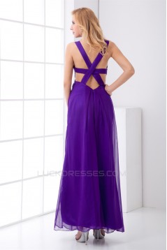 A-Line Chiffon Elastic Woven Satin  Prom/Formal Evening Dresses 02020849