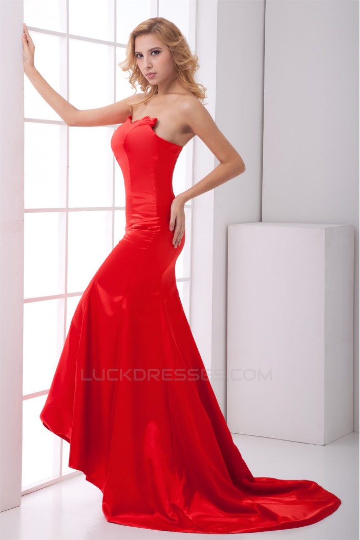 Mermaid/Trumpet Sweetheart Long Red Prom/Formal Evening Dresses 02020886