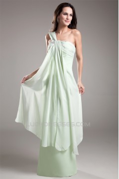 Sleeveless One-Shoulder Floor-Length Sheath/Column Prom/Formal Evening Dresses 02020890