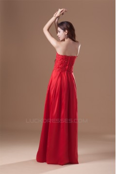 A-Line Taffeta Lace Strapless Sleeveless Prom/Formal Evening Dresses 02020955