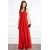 Sheath/Column Red Long Chiffon Prom Evening Party Bridesmaid Dresses 02020966