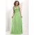 A-Line V-Neck Long Chiffon Prom Evening Party Dresses 02020987