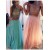 Two Pieces Beaded High Neck Long Prom Evening Formal Dresses 3020018