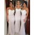Trumpet/Mermaid Spaghetti Straps Lace Long Prom Evening Formal Bridesmaid Dresses 3020079