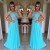 Long Blue Lace Appliques and Chiffon Prom Formal Evening Party Dresses 3021030
