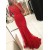 Long Red Beaded Lace Mermaid Prom Formal Evening Party Dresses 3021050