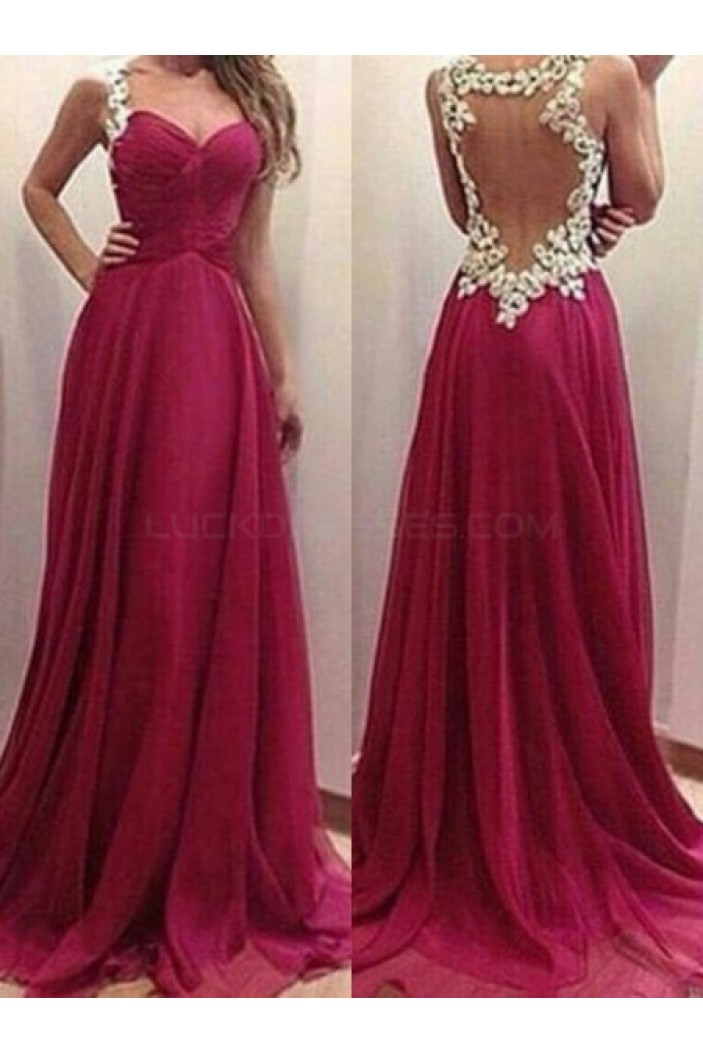 Long Chiffon Prom Formal Evening Party Dresses 3021071